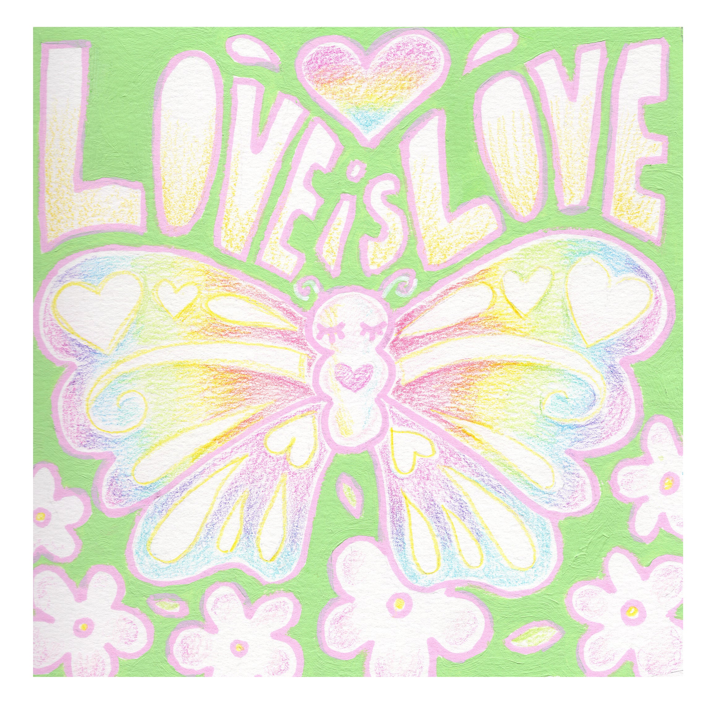 PRIDE Blooming with Love - Paper Print
