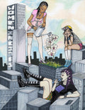 Women in City - Paper Print